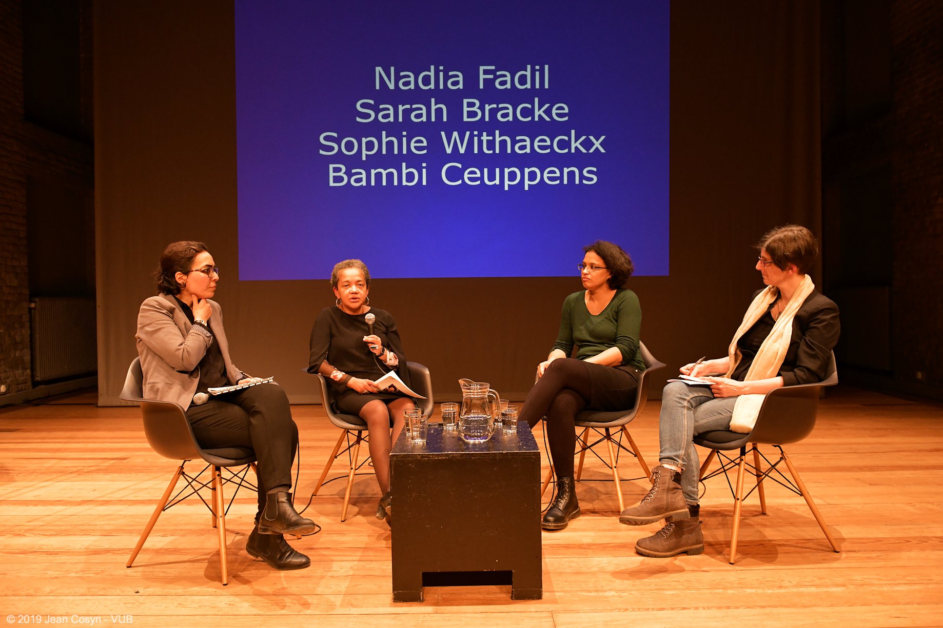 Nadia Fadil, Sarah Bracke, Sophie Withaeckx en Bambi Ceuppens © Jean Cosyn